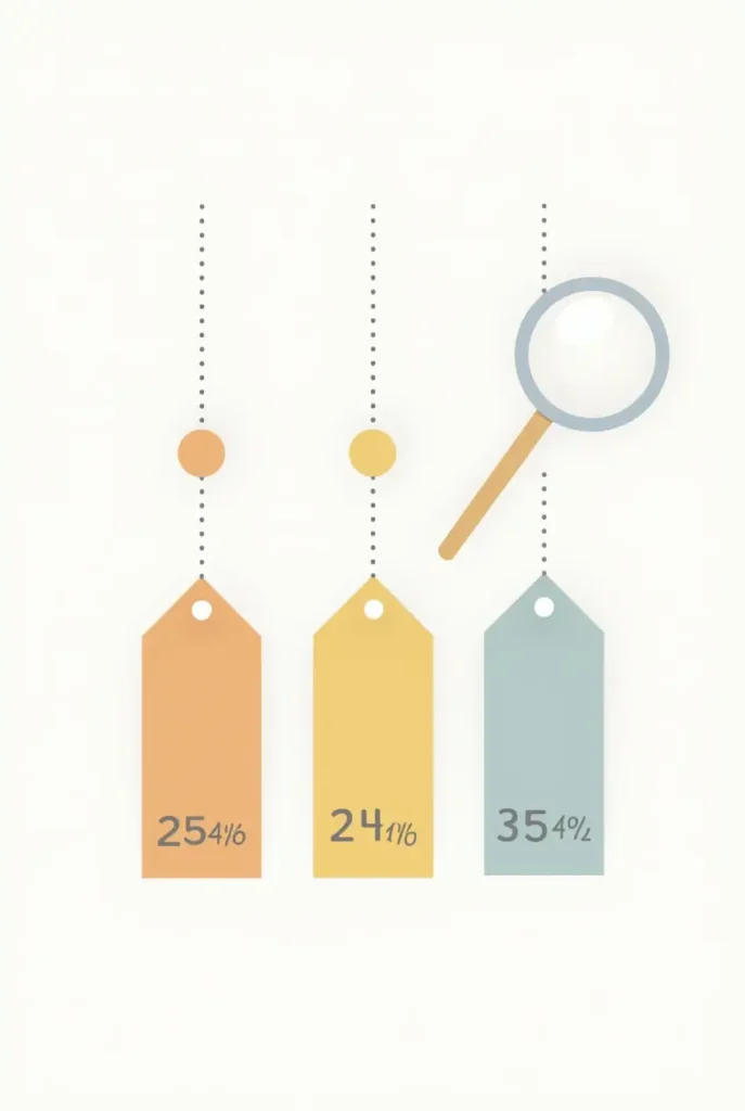 Price comparison strategy illustration showing smart shopping tips for finding best deals and lowest prices